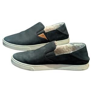 OLUKAI Pehuea Heu Women's 9 US Shearling Leather Slip On Sheep Fur